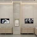 Elegant Jewelry Store Interior With Glass Display Counters Soft Lighting And Marble Accents