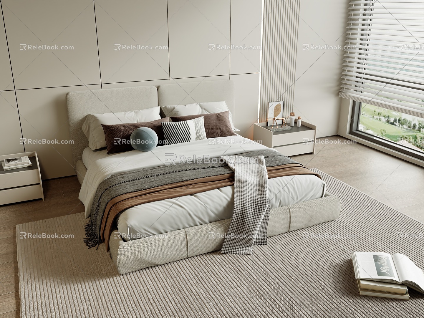 Modern Bed 3d model