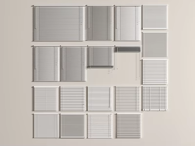 Modern venetian blinds venetian blinds 3d model