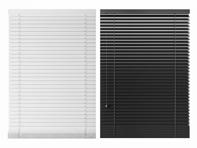 Modern White And Black Window Blinds Simple Design For Interior Decoration 3d model Modern White And Black Window Blinds Simple Design For Interior Decoration 3d model