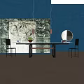 Table combination 3d model
