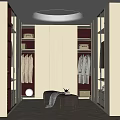 Modern Cloakroom 3d model