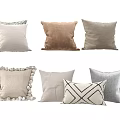 Stylish Decorative Throw Pillows With Geometric Patterns Velvet Linen And Pom Pom Trim