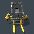 Sci-fi Hover Forklift Forklift Flying Future Car Hover Car Cartoon Car Spaceship 3d model