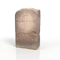 Detailed Stone Sculpture Carved With Ancient Inscriptions And Ornate Patterns