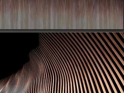 Modern Striped Brown And Black Hanging With Geometric Vertical Diagonal Lines Design 3d model