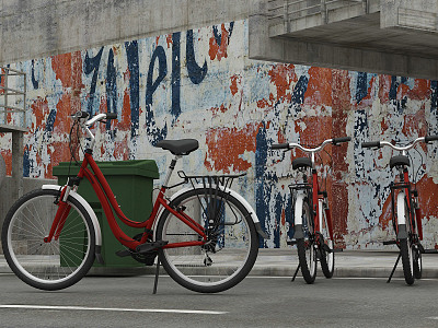 Modern Bicycle 3d model