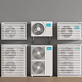 Air Conditioning Air Conditioning Outside Unit Air Conditioning Outside Unit Central Air Conditioning Outside Unit Protective Cover Shutter Grille 3d model
