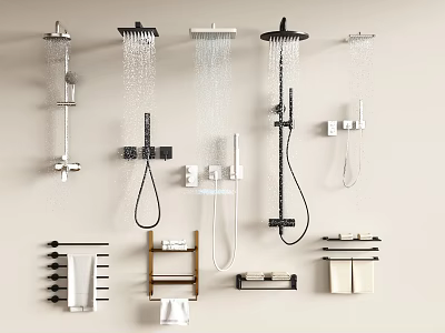 Bathroom shower 3d model