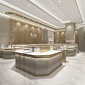 Luxury Boutique Store Interior With Modern Display Counters And Elegant Lighting