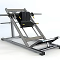 Heavy Duty Leg Press Fitness Equipment With Sturdy Metal Frame And Black Seat