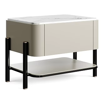 Modern Poliform bedside table 3d model
