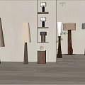 Combined lamps and lanterns 3d model