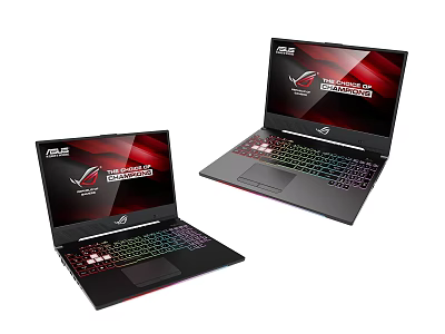 ASUS ROG Designer Laptops With RGB Keyboard And High Performance 3d model