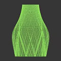 Two Elegant White Striped Vases With Modern Sculptural Design And Smooth Texture