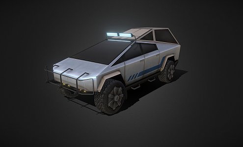 Off-road version of the car 3d model