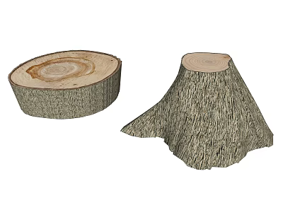 Modern coffee table root carving tea table tea table 3d model