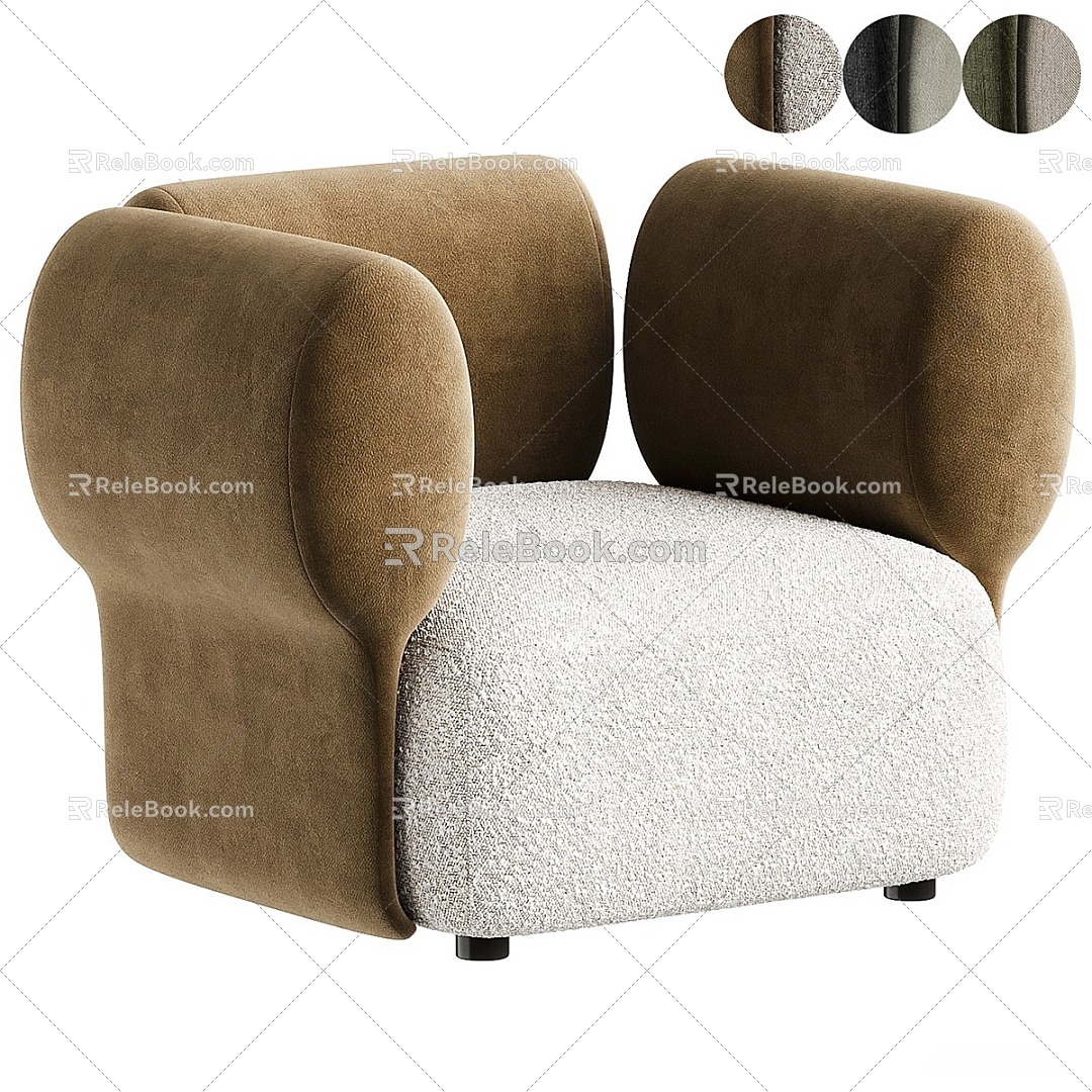 Modern Single Sofa 3d model