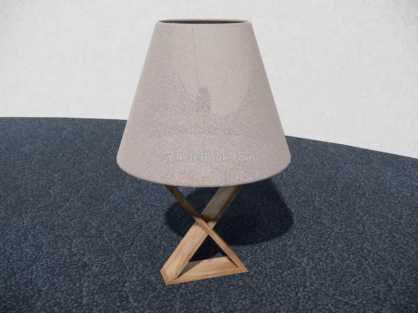 Simple Fabric Lampshade Table Lamp ZaraHome Table Lamp Round Table Lamp Fabric Table Lamp Fabric Pineapple Table Lamp 3d model