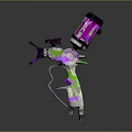 Vibrant Spray Gun Design With Colorful Purple Green And Pink Components