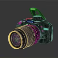 Professional Nikon DSLR Camera With Zoom Lens And Pop Up Flash