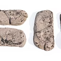 Natural Stone and Wood Pieces with Textured Surfaces for Home Decor