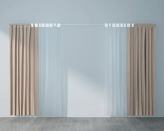 Curtains 3d model