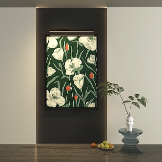 New Chinese abstract decorative painting 3d model