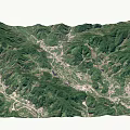 Aerial Planning of Mountain Terrain with 3D Topographic Model and Landscape Features