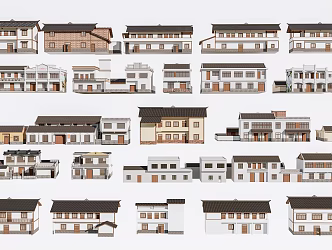 New Chinese Style Folk House Rural Folk House Homestay Building Rural Building Self-built House Beautiful Countryside 3d model