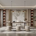 New Chinese Tea Room 3d model