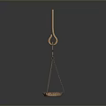 Weighing Tray Scales Mechanical Weighing Small Tray Scales Old-fashioned Tray Scales Realistic 3d model