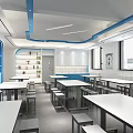 Modern Laboratory Primary and Middle School Comprehensive Laboratory 3d model