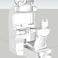 Batman Themed Entertainment Electronics with Game Chair Design Speakers LED Lights and Control Panel