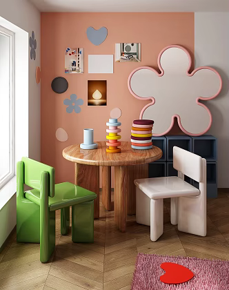 Modern Children's Tables and Chairs 3d model