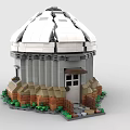 LEGO Toy Building Blocks Observatory Space Telescope Astronomical Telescope 3d model