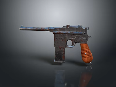 pistol semi-automatic pistol automatic pistol modern weapon hot weapon hot weapon gun military 3d model