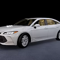 White Modern Sedan With Four Doors Light Interior And Silver Wheels 3d model