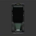 Vintage Green Classic Car With Black Roof And Retro Design Elements