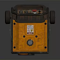 CAT Portable Generator With Orange Black Design And Wheels For Outdoor Use