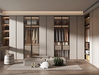 Modern Cloakroom 3d model