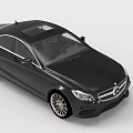 Black Modern Sedan With Sleek Exterior Design And Shiny Alloy Wheels