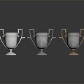 Modern Trophy Antique Trophy 3d model