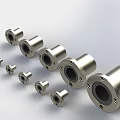 Industrial Metal Pipe Fittings in Various Sizes with Cylindrical Design and Holes