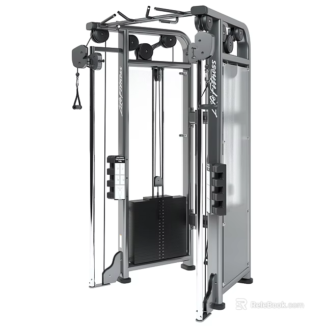 Heavy Duty Multi Functional Gym Training Machine With Steel Frame And Adjustable Resistance 3d model 