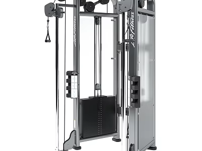 Heavy Duty Multi Functional Gym Training Machine With Steel Frame And Adjustable Resistance 3d model