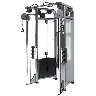 Heavy Duty Multi Functional Gym Training Machine With Steel Frame And Adjustable Resistance 3d model