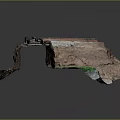 Architectural 3D Model Showing Underground Structure With Earth And Green Vegetation