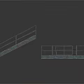 Durable Industrial Metal Platform Structure With Staircase And Safety Railings