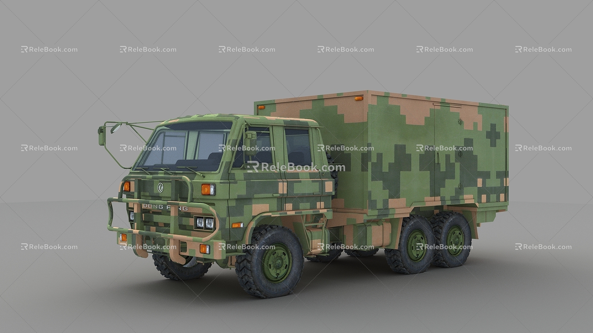 Military tram supply tram military command vehicle military shelter vehicle communication vehicle logistics support vehicle 3d model